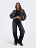 ONLY Jeans mit weitem Bein in Washed Black