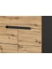 Inn.Furn Garderobe Set 2-teilig Eiche Artisan und grau 80 cm mit Soft-Close