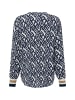 Franco Callegari Tunikabluse in marine beige