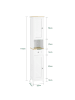 SoBuy Badezimmerschrank in Mattweiß - (W) 29 x (H) 170 x (L) 32 cm