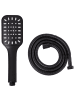 Beliani Wannenarmaturen AMAJA in Schwarz - (W) 8 x (H) 25 x (L) 2 cm