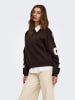 ONLY Sweatshirt in Coffee Bean