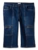 sheego Schmale Caprijeans in blue Denim