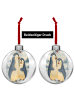 Mr. & Mrs. Panda Weihnachtskugel Kunststoff Pinguin umarmen Desi... in Weiß