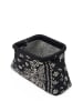 ebeeza Women Clutch in Beige Black