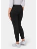 GOLDNER Leggings in Veloursleder-Optik in schwarz