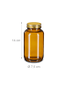 relaxdays 4x Braungläser in Braun/ Gold - 400 ml