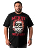 Men Plus Kurzarm T-Shirt in schwarz