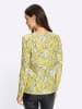 Heine Langarmshirt in limone-ecru-bedruckt