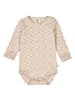 müsli Langarmbody in Oak/ Nostalgia rose/ Beige