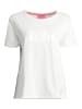 Salzhaut Rundhals T-Shirt für Damen in weiß