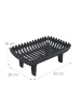 relaxdays Kaminrost in Schwarz - (B)42 x (H)16 x (T)28 cm