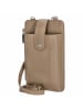 Seidenfelt Medja - Handytasche 18 cm in powder taupe