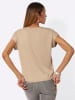 creation L Rundhalsshirt in beige-pistazie-bedruckt