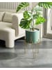 Beliani Outdoor Blumentopf KALANDRA in Grün/Gold - (W) 29 x (H) 50 x (L) 29 cm