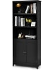 COSTWAY Bücherschrank 182cm in Schwarz