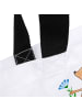 Mr. & Mrs. Panda Tasche Igel Blumen mit Spruch in Weiß