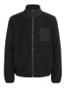 BLEND Fellimitatjacke BHBROOKS Sweatshirt zipp thru in Schwarz