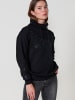 KOROSHI Damenpullover mit Stehkragen und Stickerei in SCHWARZ