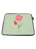 Mr. & Mrs. Panda Laptoptasche Blume HageRundunge ohne Spruch in Blattgrün