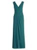 Vera Mont Abendkleid mit V-Ausschnitt in Dark Emerald