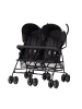 Chipolino Zwillingswagen Double Point in schwarz