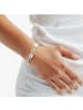 Yokoamii Armband aus Messing mit Glas in silber