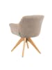 DUBI Möbel 2er-Set: Drehstuhl Mika-Nele in Beige - (B)65 x (H)81 x  (T)66 cm