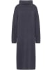 RISA Damen Strick Langarmkleid Midi in Graublau