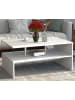 VCM  Holz Sofatisch Couchtisch Wohnzimmertisch Maliso L in Weiß