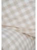 MELA Perkal Bettwäsche Set Style MAJULI Check in birke - naturweiss karo