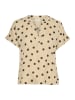 Kaffe Kurzarm-Bluse KAano Regular fit in Feather Gray/Java Dot