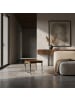 KADIMA DESIGN Couchtisch Sheesham | Massiv, Metall, Landhaus, Dunkelbraun
