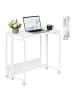 relaxdays Schreibtisch "klappbar" in Weiß - (B)60 x (H)75 x (T)50 cm