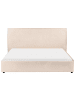 Beliani Doppelbett LAVAUR in Beige - (W) 183 x (H) 100 x (L) 220 cm