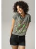 Aniston CASUAL T-Shirt in oliv-natur-schwarz-beige-apfelgrün