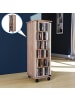 VCM  Holz CD DVD Stand Regal Schrank Valenza Glastür in Sonoma-Eiche (Sägerau)