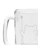 Mr. & Mrs. Panda Gravur Bierkrug Bär Schaukel ohne Spruch in Transparent