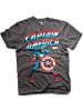 Captain America T-Shirt in Grau