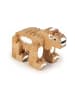 FabBrix Wooden Polar Bear Holzbausteine, Klemmbausteine aus Buchenholz in Braun