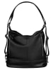 Samantha Look Rucksack echt Leder in schwarz
