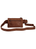 SPIKES & SPARROW Gürteltasche echt Leder in cognac