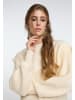 IZIA Damen Grobstrick Pullover in Creme