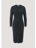 Hessnatur Hessnatur Strick Kleid Regular aus Bio-Baumwolle mit Bio-Merinowolle in schwarz