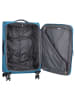 D&N Travel Line 9204 4 Rollen Trolley M 66 cm mit Dehnfalte in blau