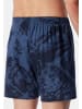 Schiesser Boxershorts Single Jersey in Dunkelblau / blau