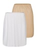 Nina von C. 2er Pack Halbrock Länge 50 cm in caramel-weiss