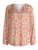 CARTOON Casual-Bluse mit Muster in Pink/Green