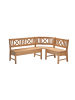 58 aufm Kessel ECKBANK Deborah 224 x 135 x 87 Massivholz Buche lackiert