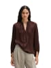 Marc O'Polo Satin-Boho-Bluse relaxed in Black Cherry